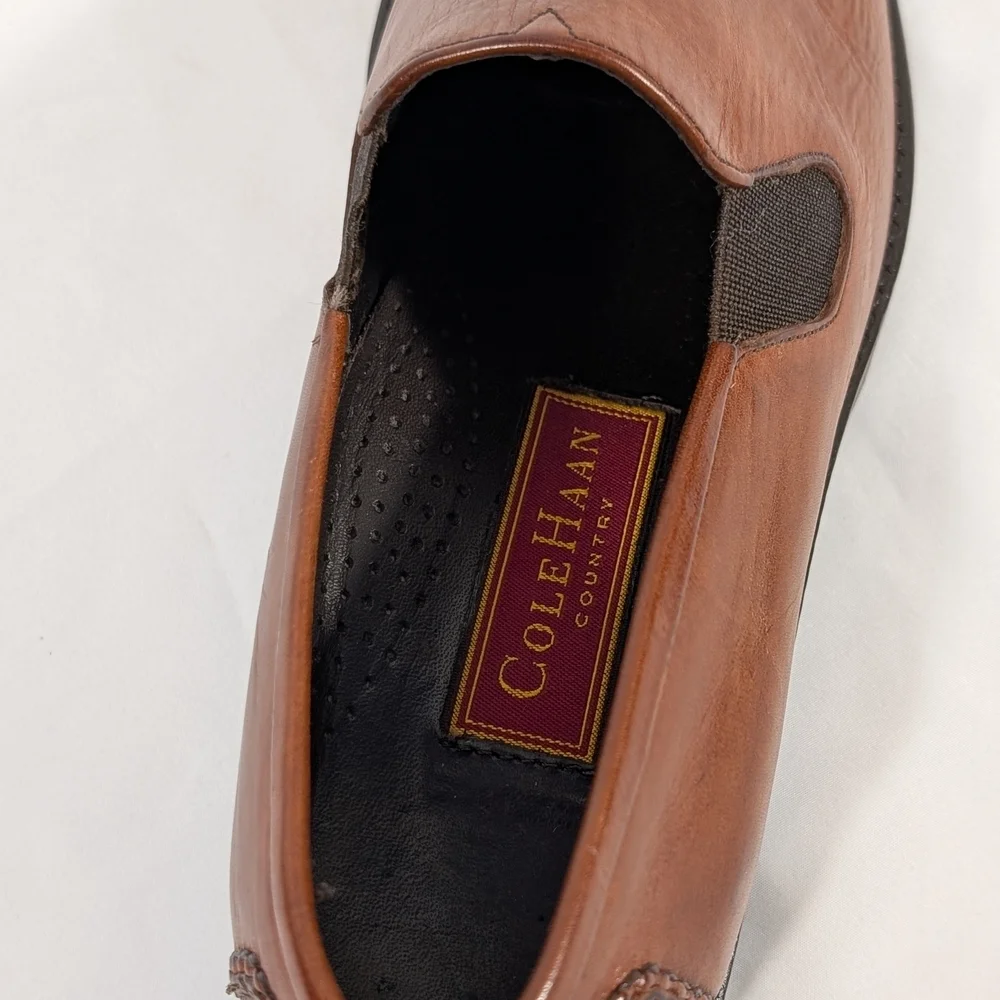 Cole Haan Country Farren Scotch Leather Slip-On Woman's Loafers Size 9B